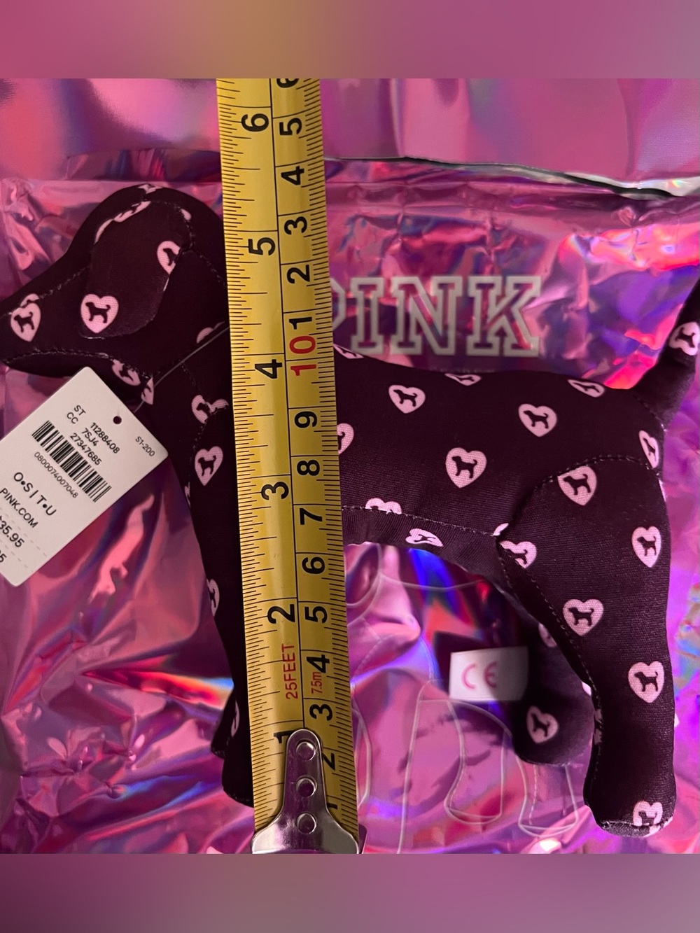 Mystery Mini Dog PINK by VS Dark 🩷 plum with Logo / hearts 💕 Limited Edition - Picture 3 of 6
